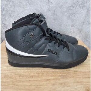 Fila Vulc 13 Mid Plus Sneakers Mens 13 Gray Leather High Top Casual 1SC60526-052